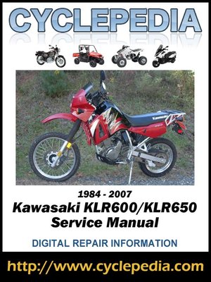cover image of Kawasaki KLR600/KLR650 1984-2007 Service Manual